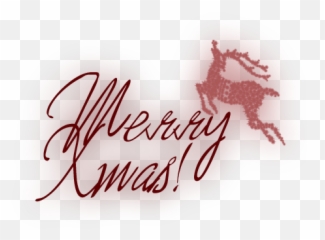 Merry Xmas Sign - Calligraphy png