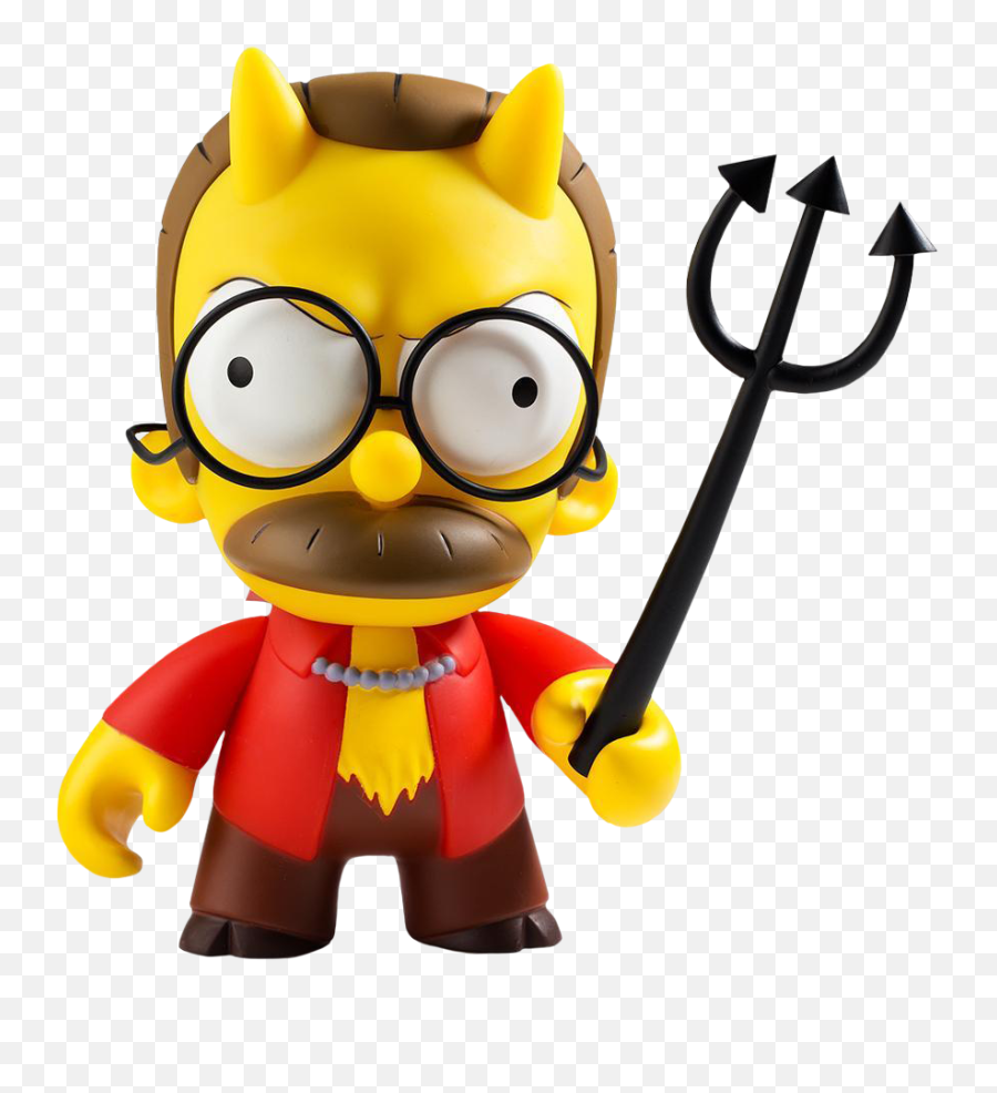 The Simpsons Devil Flanders 8u201d Vinyl Figure By Kidrobot - Antioquia La Mas Educada Png,Ned Flanders Png