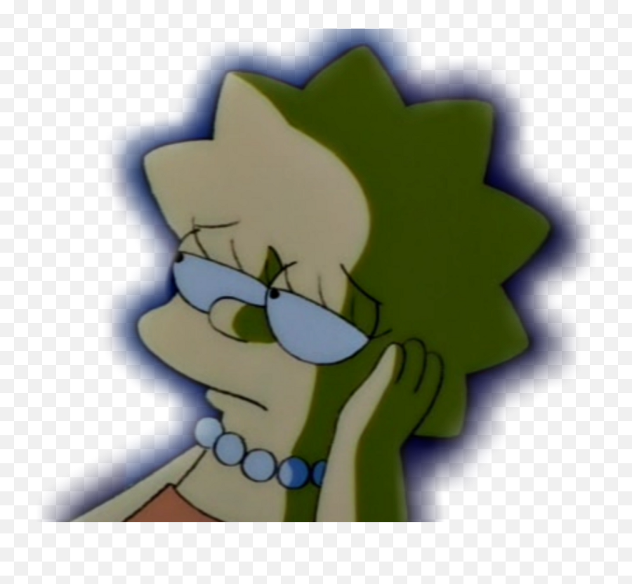 Download Hd Sadlisa Tumblr Tumblrsticker Lisa Simpson - Lisa Simpson Sad Png,Simpson Png