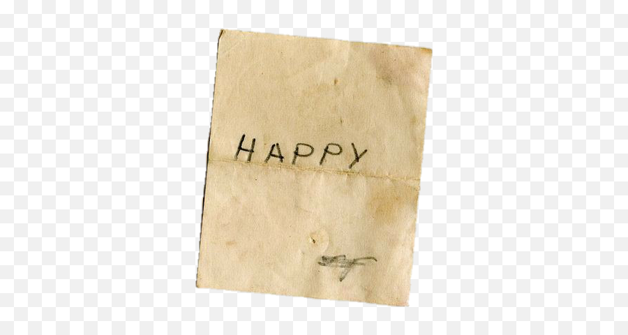 Aesthetic Vintage Paper Happy Text Sticker By Meo - Vellum Png,Vintage Paper Png