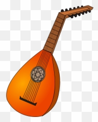 Lute Instrument Strings - Mandolin Clipart Png,Lute Png
