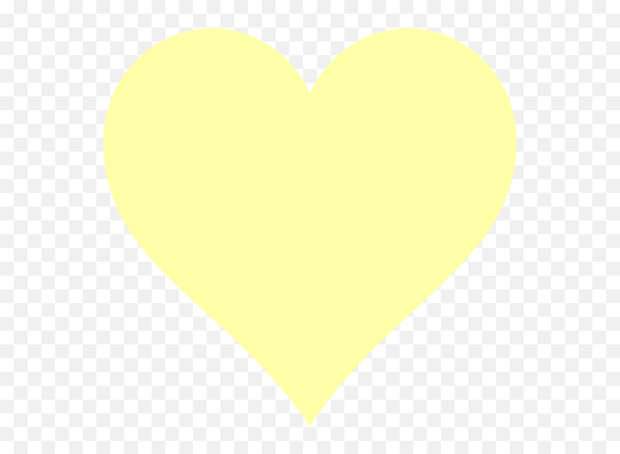 Download Yellow Heart Clip Art - Pastel Yellow Heart Png,Yellow Heart Png