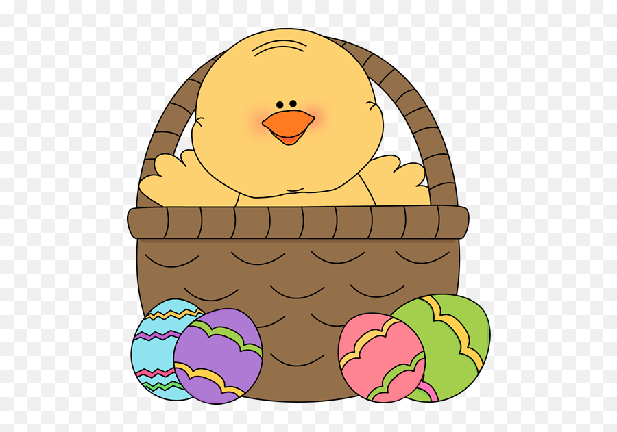Easter Bunny Clip Art Free Clipart - Easter Chick Clipart Free Png,Easter Basket Png