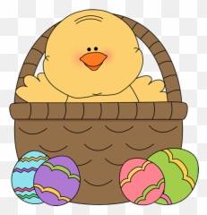 Easter Bunny Clip Art Free Clipart - Easter Chick Clipart Free Png,Easter Basket Png