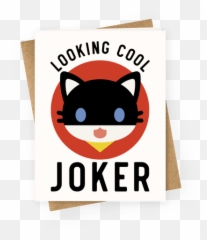Joker Card - Looking Cool Transparent Png Original Logo