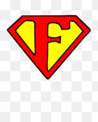 Superman Logo With Different Letters - F Png
