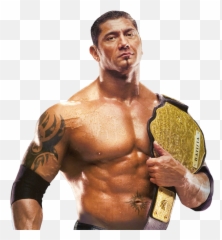 Batista Wwe Championship Png High - World