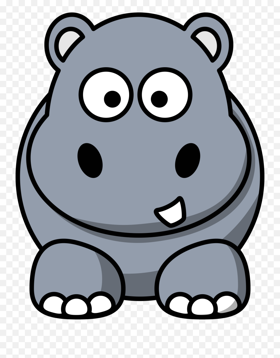 Animal Cliparts Download Free Clip Art - Clipart Cartoon Hippo  Png,Transparent Animals - free transparent png images 