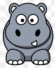Animal Cliparts Download Free Art - Cartoon Hippo png