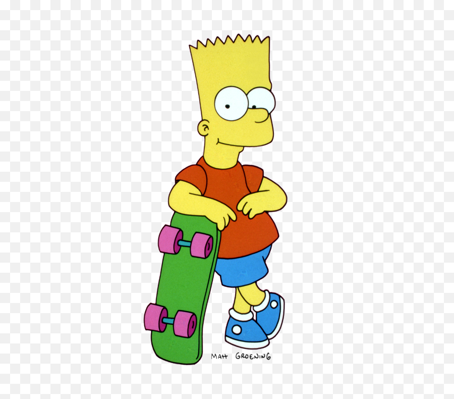 Bart Simpson Fumando Png Image - Bart Simpson With Skateboard,Bart Simpson Png