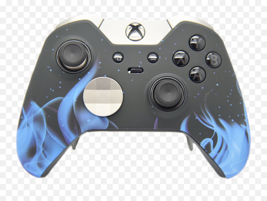 Blue Flame Png - Blue Flame Xbox One Elite Controller Xbox Blue And Black Elite Controller,Xbox One Controller Transparent Background