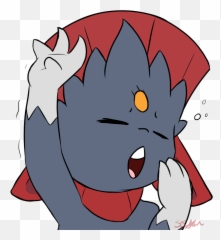 Yawning Weavile By Drakethekobold - Fur Affinity Dot Net Fictional Character Png,Weavile Png