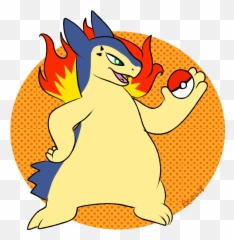 Typhlosion With A Ball - Sf By Therainbowtroll Fur Fictional Character Png,Typhlosion Png