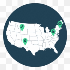 The Highest Welder Salaries In Us - Emsi Us Topo Map Black And White Png,Welder Png