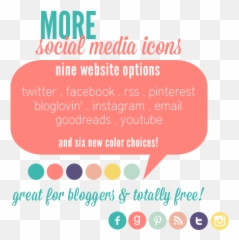 Fun Stuff For Your Blog More Social Media Icons - Dot png