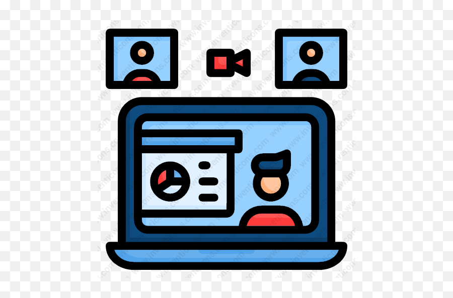 Download Presentation Online Vector Icon Inventicons - Portable Png,Online Meeting Icon