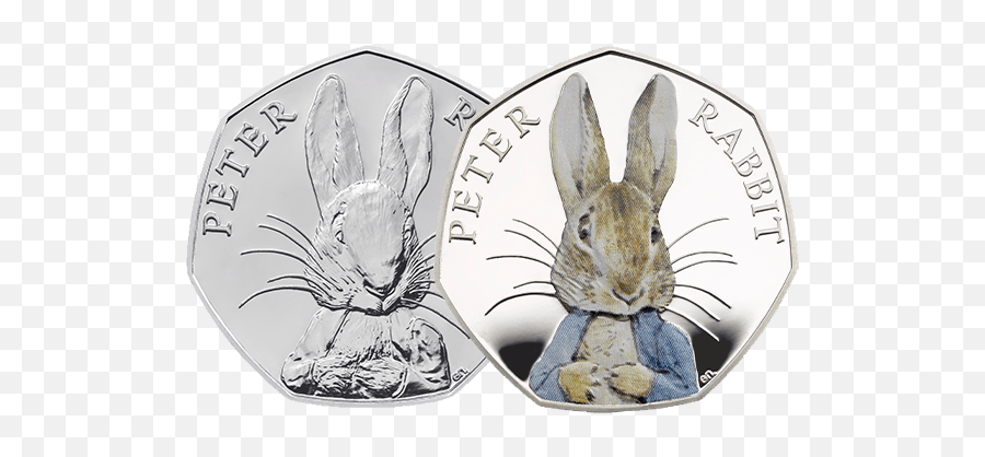 Evolution Of Peter Rabbit The Royal Mint - Peter Rabbit 2016 50p Png,Peter Rabbit Png