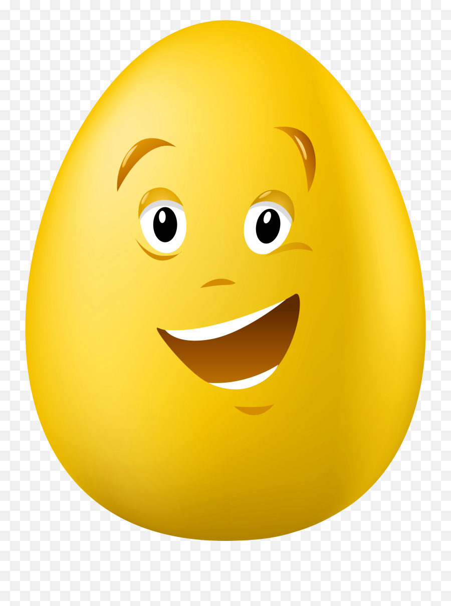 An Egg Clipart - Easter Egg Smiley Face Png,Cracked Egg Png