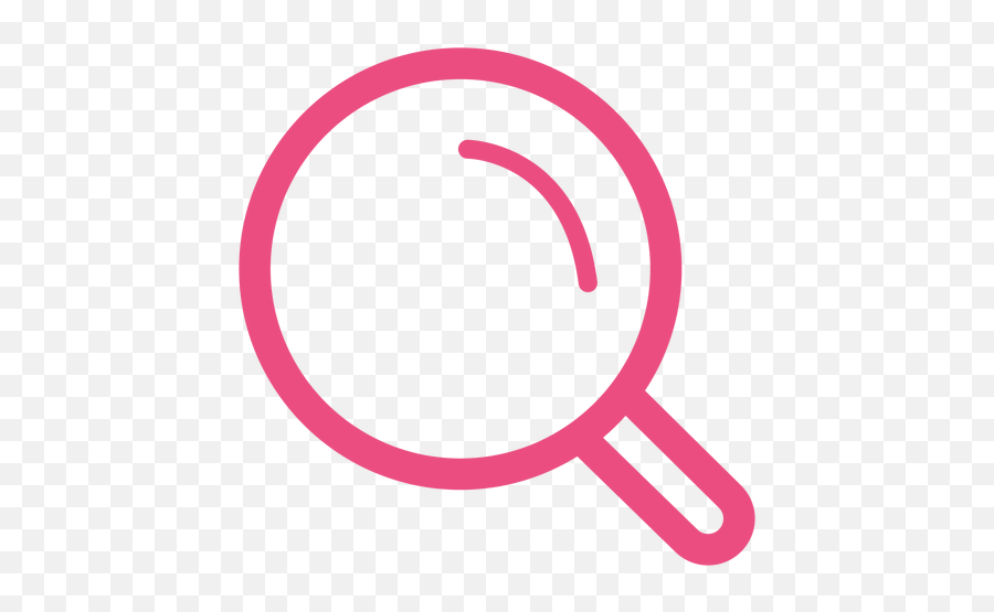 Magnifying Glass Stroke Icon Pink - Transparent Png U0026 Svg Transparent Pink Magnifying Glass,White Magnifying Glass Icon Png