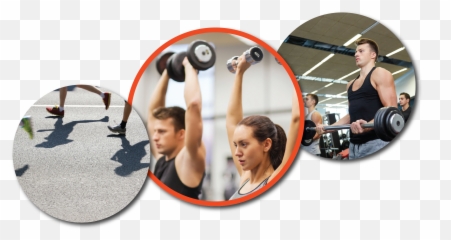 Download Circle Images Of People Doing Group Training - Gym Png