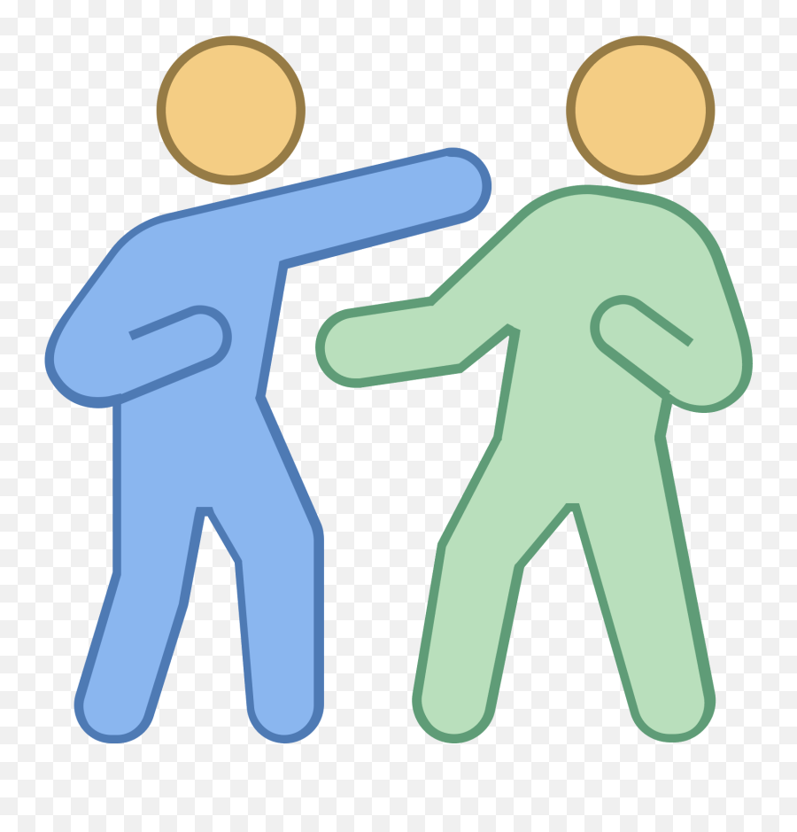 Itu0027s An Image Of Two People Boxing - Icon Full Size Png Two People Punching Each Other Clipart,Boxer Icon