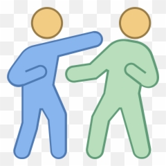 Itu0027s An Image Of Two People Boxing - Icon Full Size Png Two People Punching Each Other Clipart,Boxer Icon