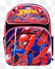 Spider - man Full Size 16 Inch Deluxe Backpack png