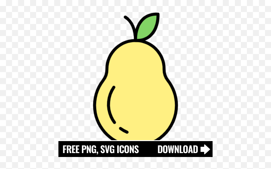 Free Pear Icon Symbol Png Svg Download - Fruits Icon,Fresh Produce Icon