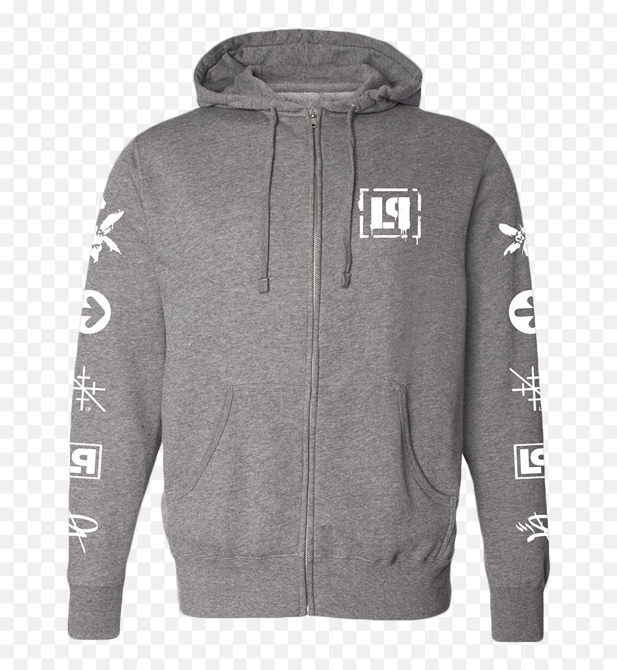Lp Icons Zip Hoodie Home Page Linkin Park Store - Linkin Park Zip Hoodie Png,Tv Honeycomb Icon