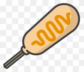 Corn Dog With Mustard Shirt - png