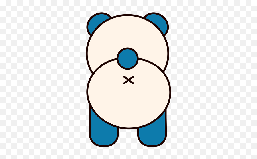 Cute Panda Bear Back Flat Transparent Png U0026 Svg Vector - Oso Panda De Espaldas,Yg Icon