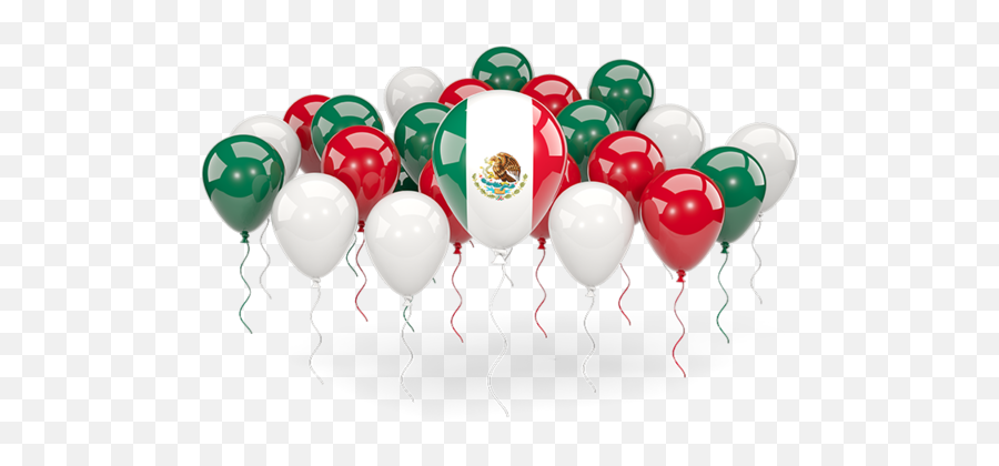 Balloons With Colors Of Flag Illustration Mexico - Mexican Flag Color Balloons Png,Mexican Flag Transparent