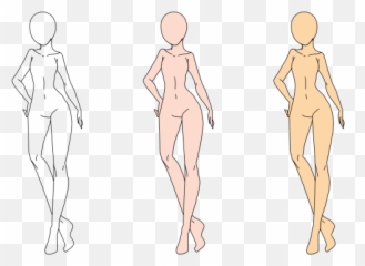 How To Draw An Anime Cartoon Puppy Step Png Svg Clip - Drawing Body Base Pose