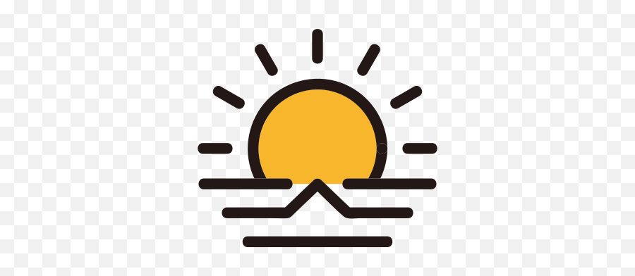 Morning Sun Sunrise Weather Icon - Morning Icon Png,Morning Png