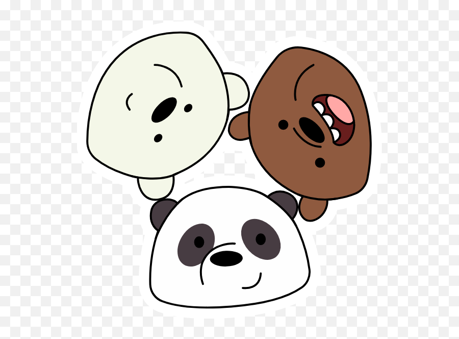 We Bare Bears Sticker Pack - Sticker Mania We Bare Bears Face Png,Angry Bear Icon