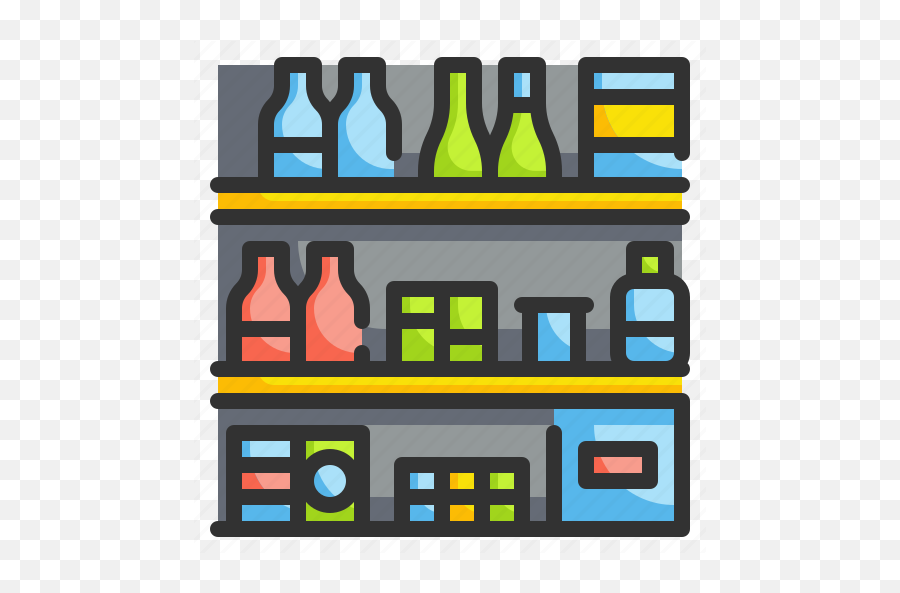 Drink Food Shelves Shelving Supermarket Icon - Download Supermarket Shelf Icon Png,Icon Corner Shelves