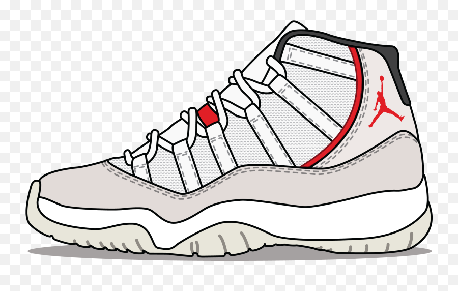 Jordan X1 Platinum - Jordan 11 Shoes Drawing Png,Jordans Png