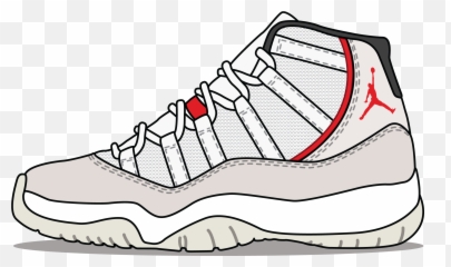 Jordan X1 Platinum - Jordan 11 Shoes Drawing Png,Jordans Png