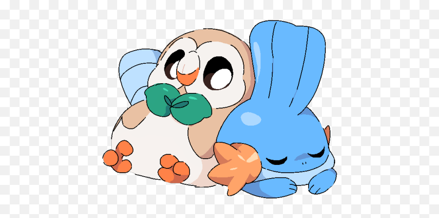 Full Size Png Image - Cute Rowlet And Mudkip,Mudkip Png