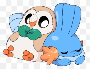 Full Size Png Image - Cute Rowlet And Mudkip,Mudkip Png