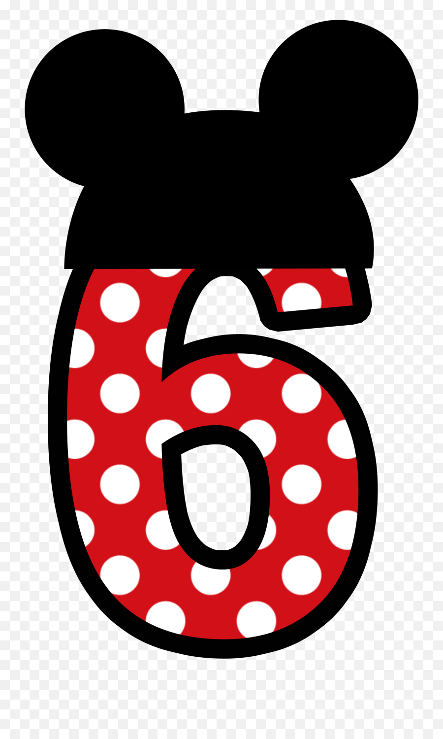 Download N Meros Para Montagens Digitais Tema E - Number 6 Number 3 Mickey Mouse Png,Number 6 Png