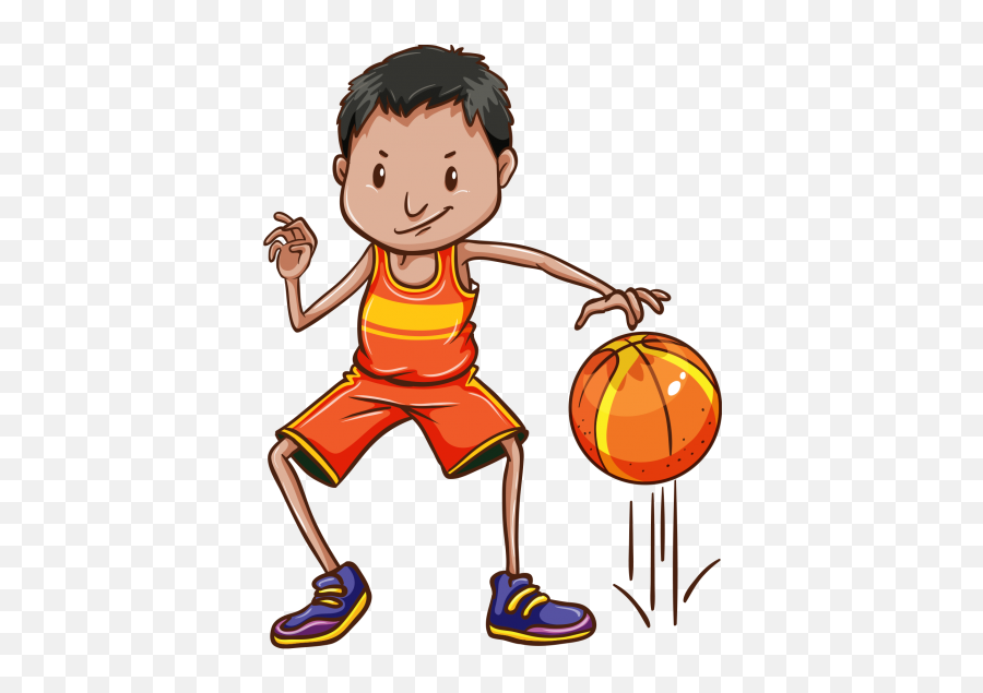 Hd Playing Basket Ball Png Image Free - Bouncing A Ball Clipart,Basketball Ball Png