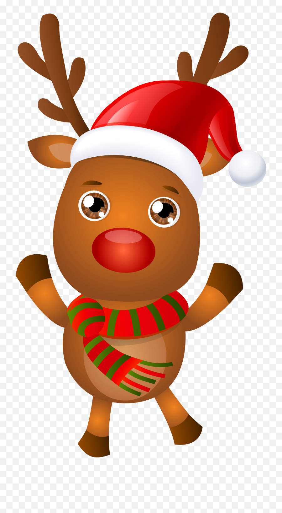 Rudolph Christmas Clipart Transparent - Rudolph Reindeer Png,Rudolph Png