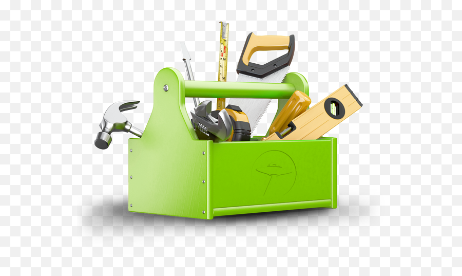 Clipart Free Toolbox Green - Tool Box And Hammer Png,Tool Box Png