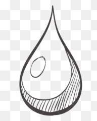 Drawn Water Droplets Icon - Drawing Sketch Full Easy png