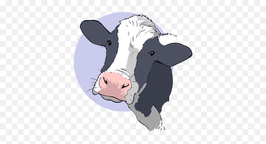 Clipart Cow Face Png - Public Domain Cow Clip Art,Cow Face Png