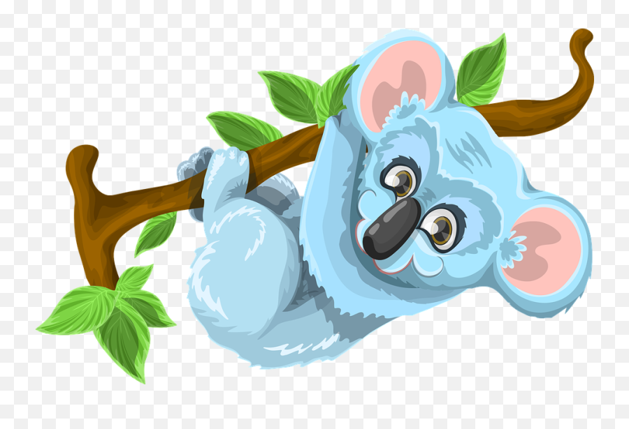 Koala Animal Cute - Free Vector Graphic On Pixabay Blue Koala Stickers Png,Koala Transparent