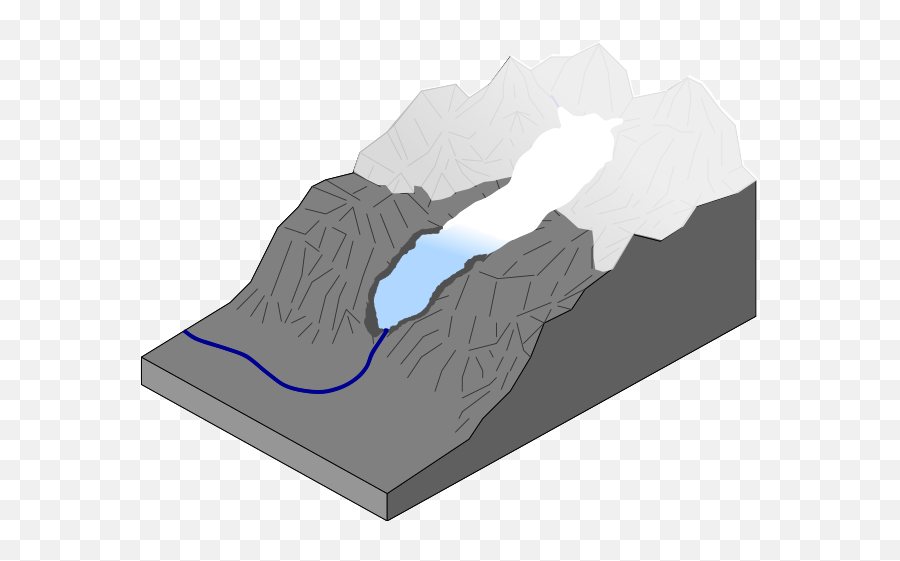 Fileimage Valley Glaciersvg - Wikimedia Commons Draw Mountain Or Valley Glaciers Png,Glacier Png