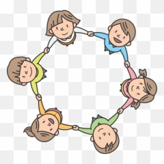 Play Drawing - Children In Circle Clipart png