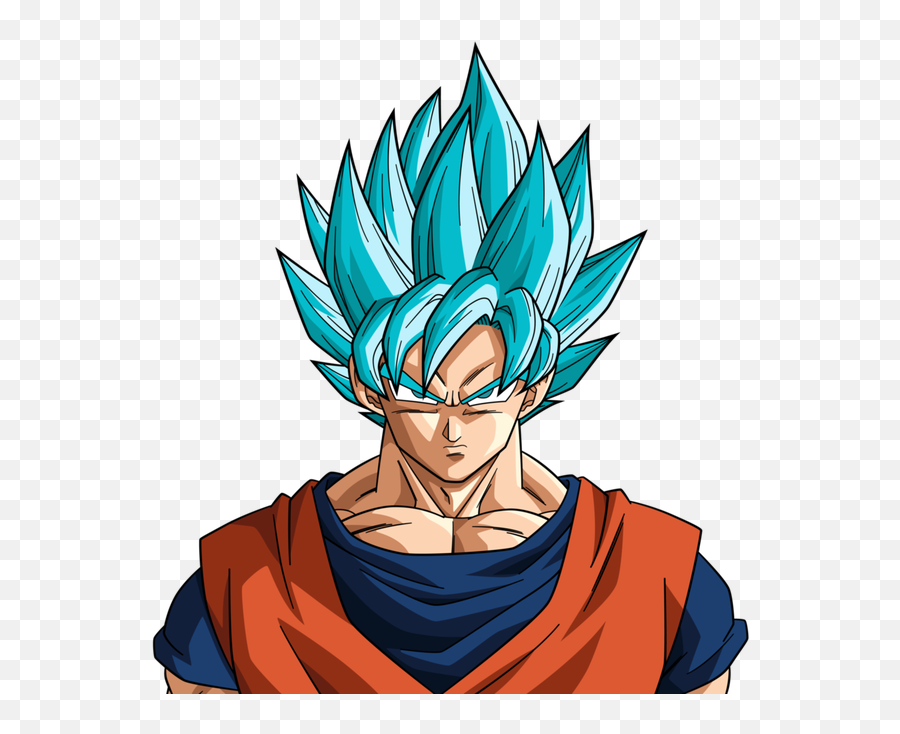 Goku SSJ God Blue Hair Sprite LSW png